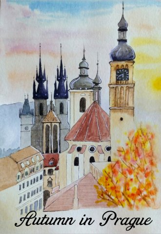 Autumn in Prague by Dina